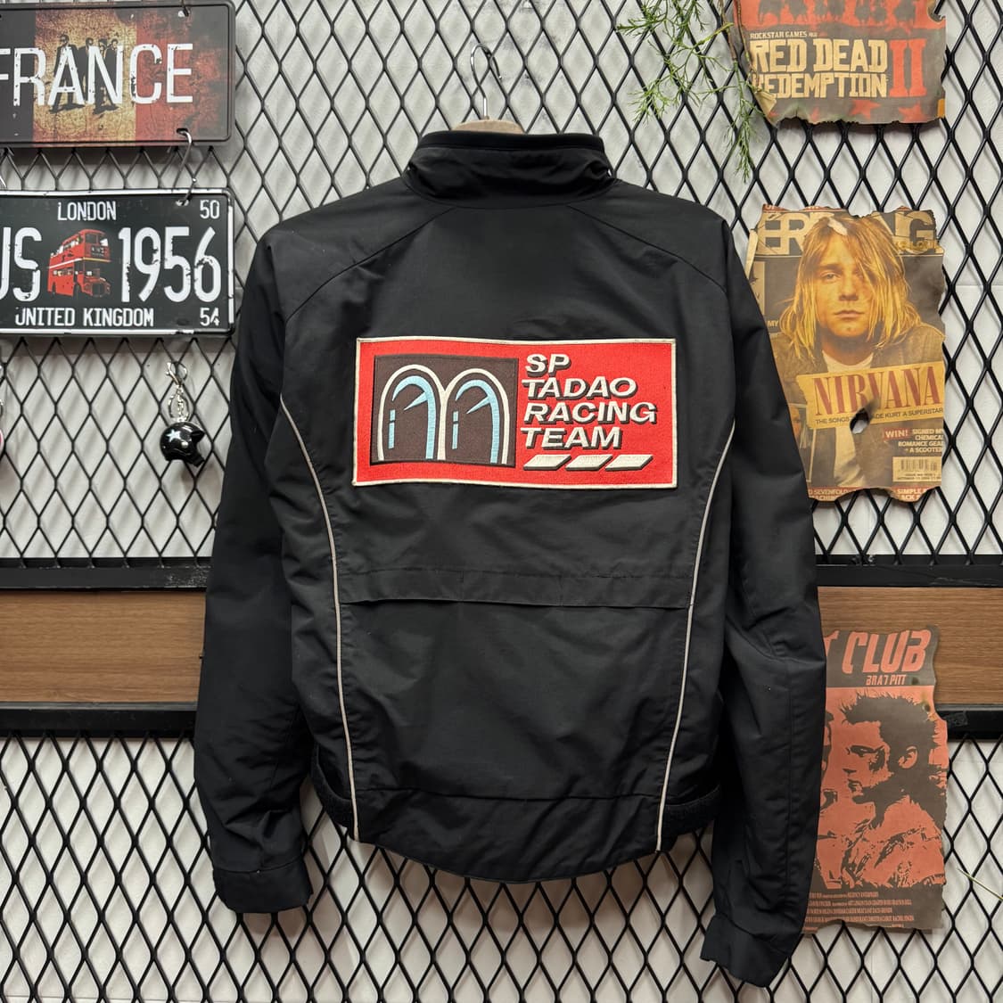RS 타이치 모터사이클 라이딩 자켓 후면 빅로고 포인트 블랙 상품이미지2