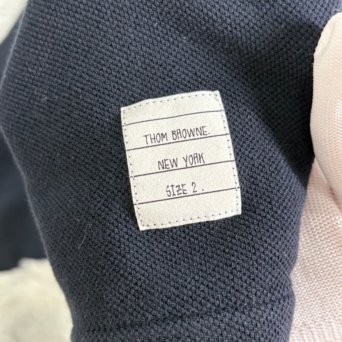 톰브라운 백삼선 반팔 네이비 2사이즈 상품이미지4
