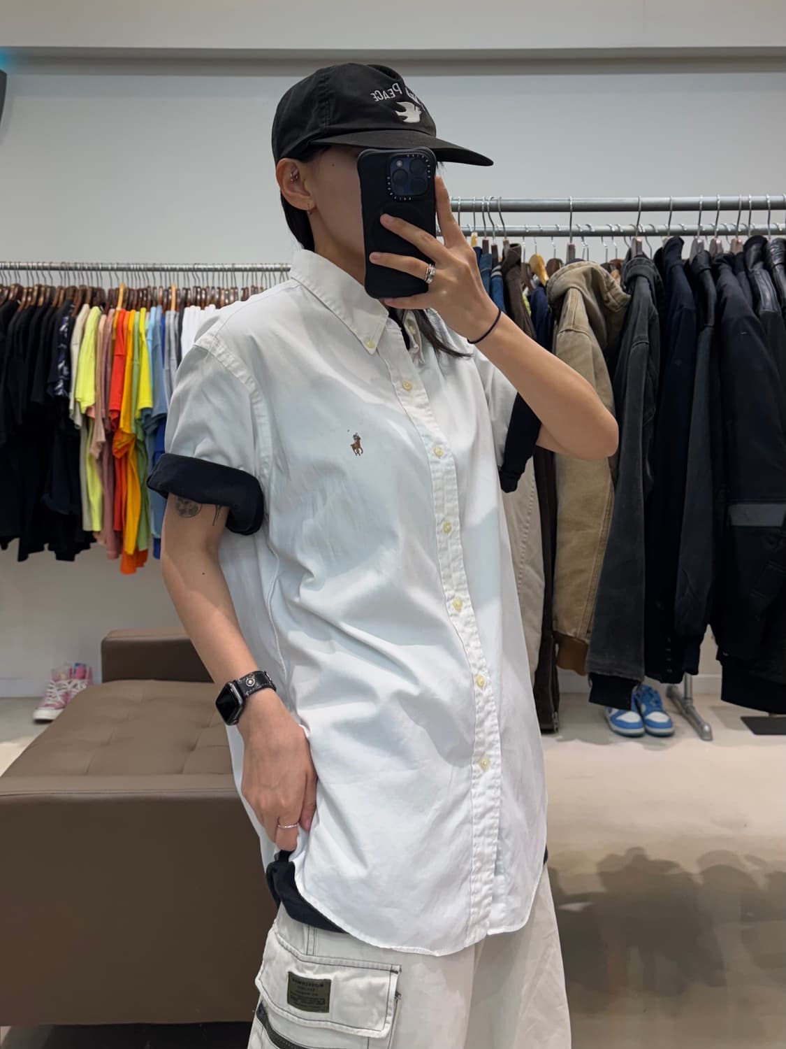 폴로 랄프로렌 반팔 셔츠 화이트 상품이미지6