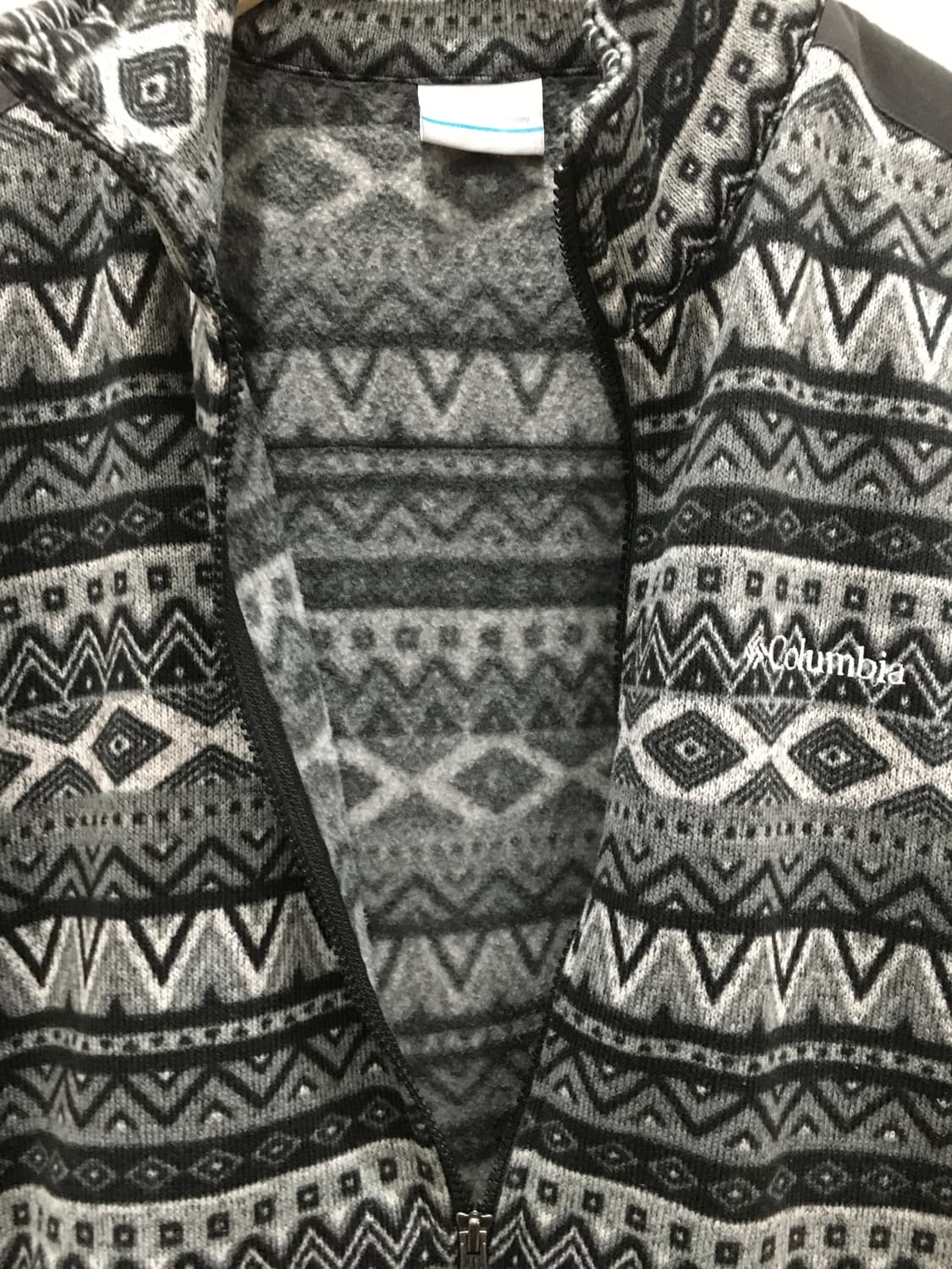 일본 컬럼비아 노르딕패턴 집업 상품이미지3