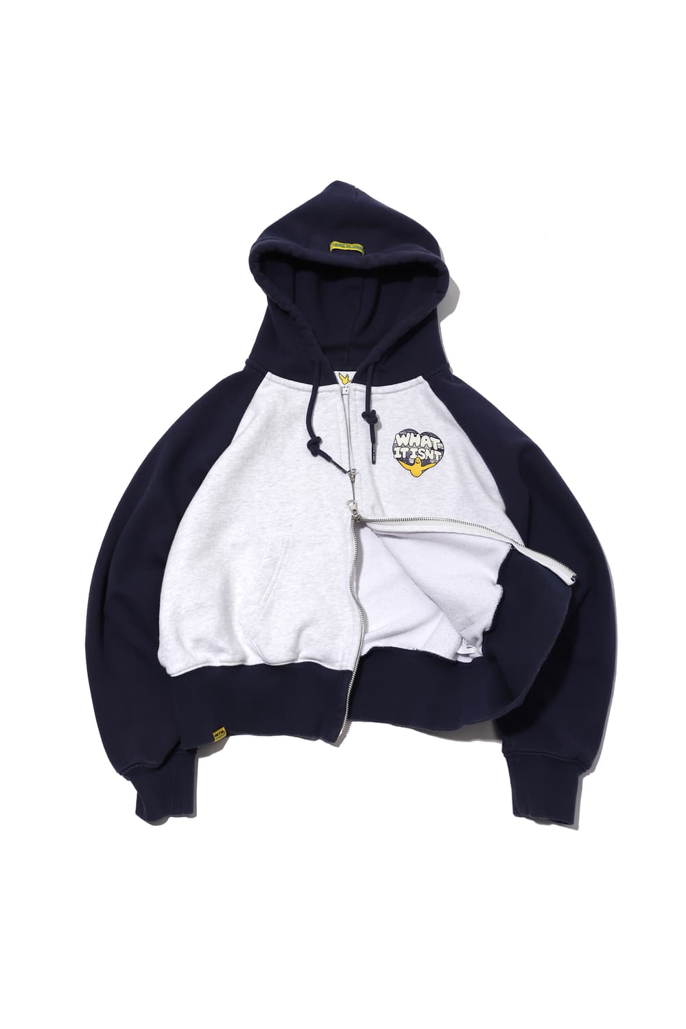 WHATITISNT 와릿이즌 투웨이 크롭 후드 집업 women Free 상품이미지1