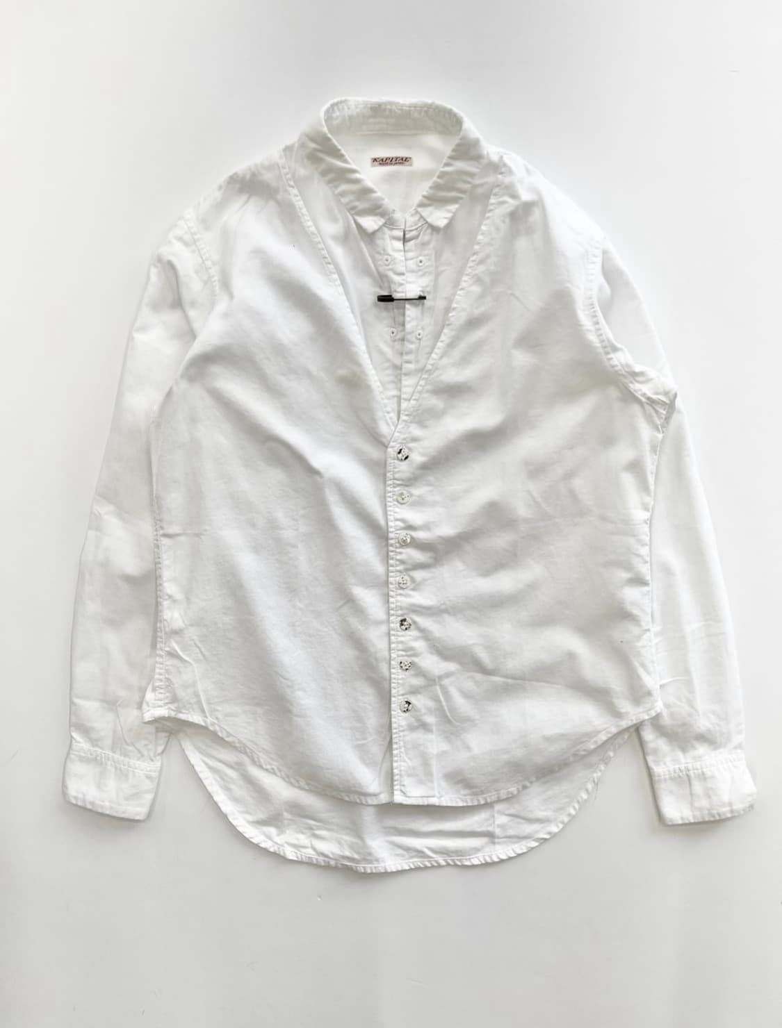KAPITAL 캐피탈 베스트 레이어드 셔츠 상품이미지1