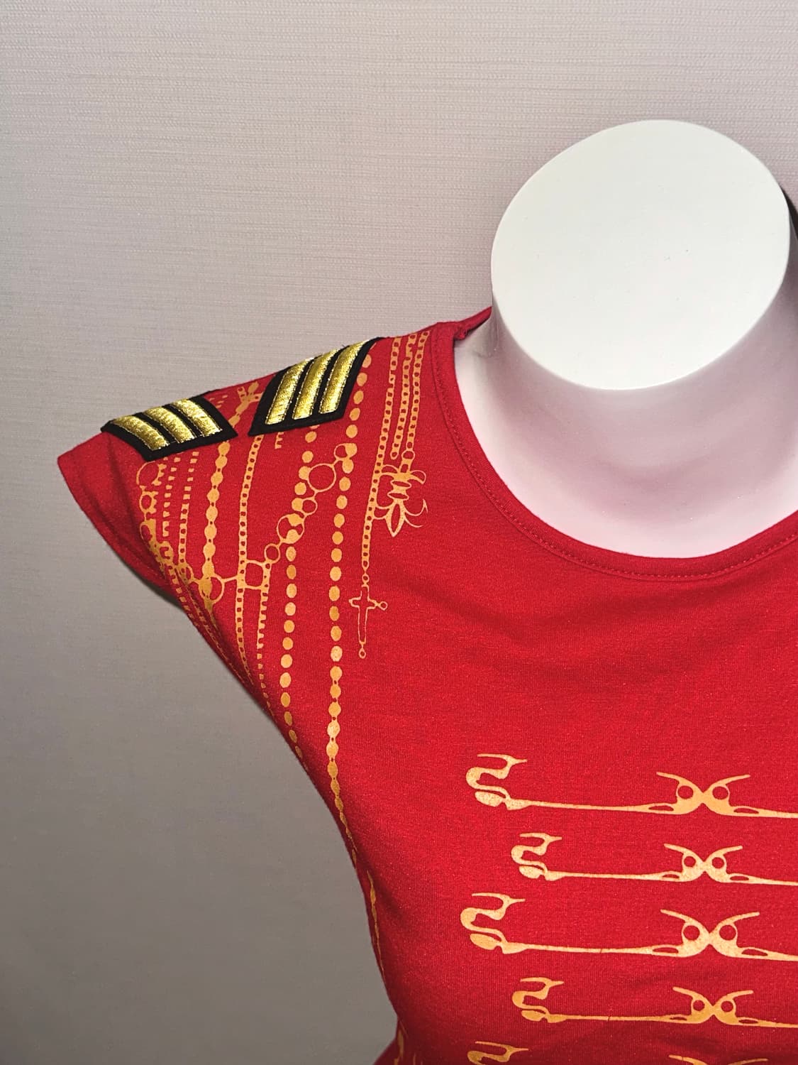 클립 프린팅 펑크 빈티지 캡소매 티 상품이미지6