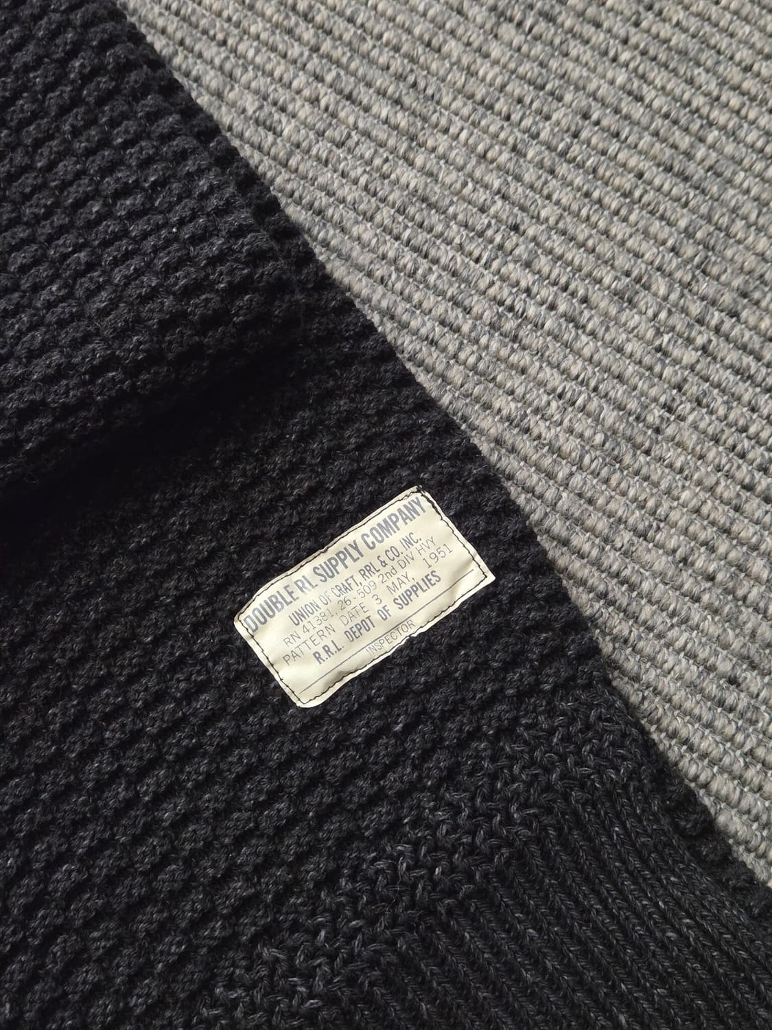 더블알엘 워시드 블랙 머플러 상품이미지3