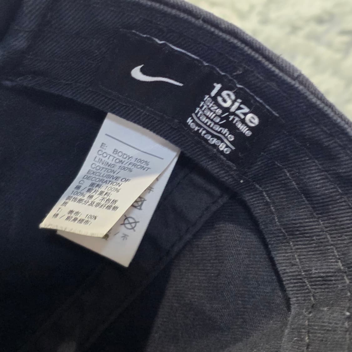 L7-9:나이키 헤리티지 86 코튼 볼캡 블랙 (56-59cm) 상품이미지8