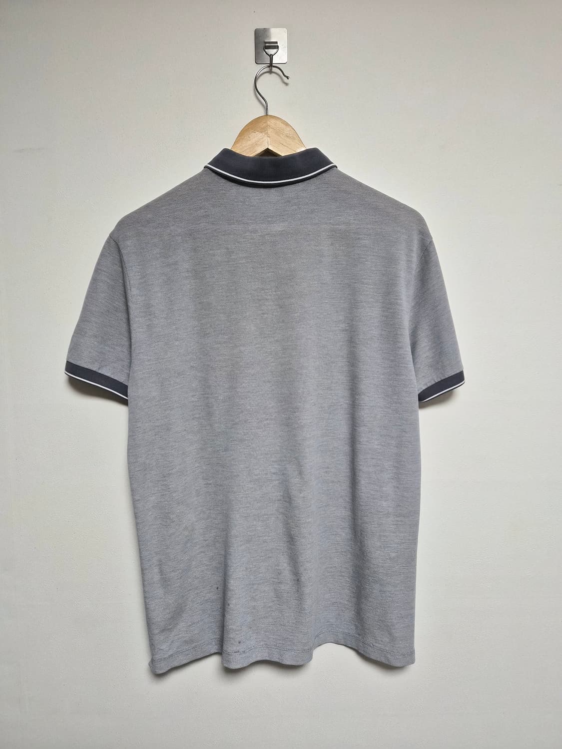 휴고보스Boss 메인 로고 그레이 반팔카라티 L - T113 상품이미지2