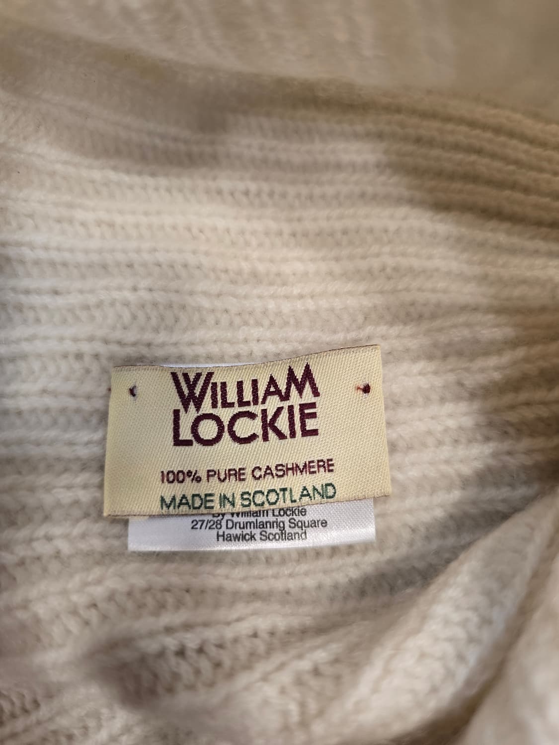 윌리엄 로키 퓨어 캐시미어 비니 아이보리 상품이미지4