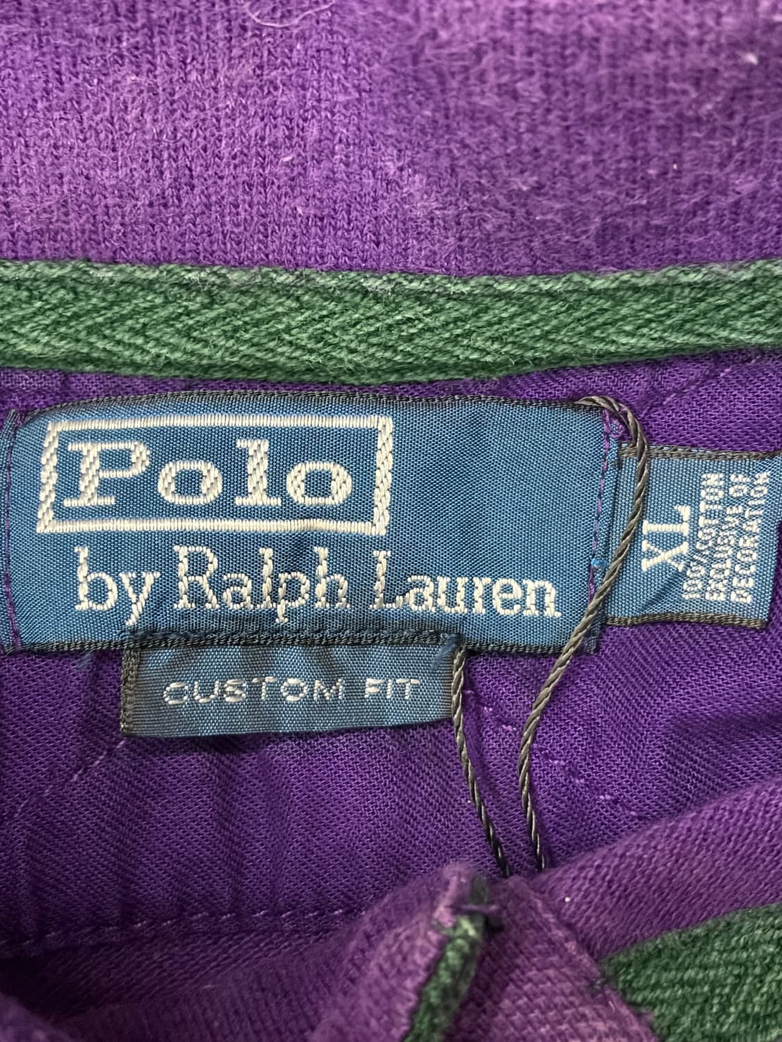 폴로 랄프로렌 빅포니 크레스트 로고 보라색 반팔 카라티 상품이미지7