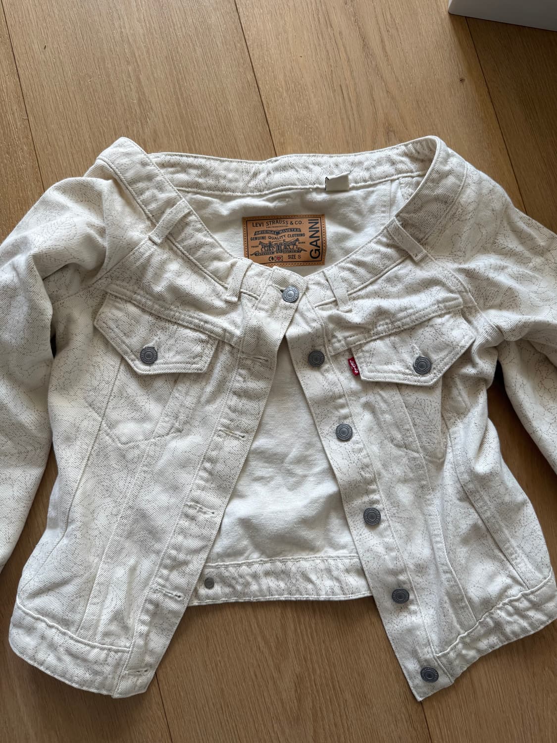 가니 리바이스 콜라보 오프숄더 자켓 상품이미지2