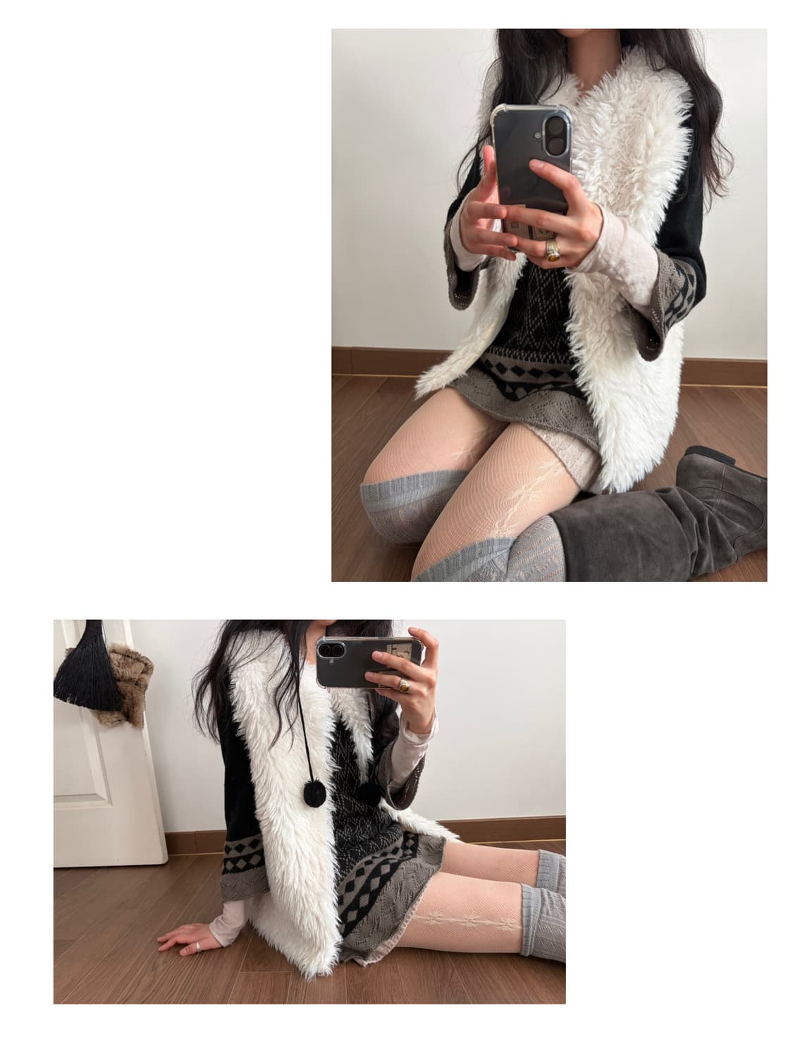 fur vest 상품이미지2