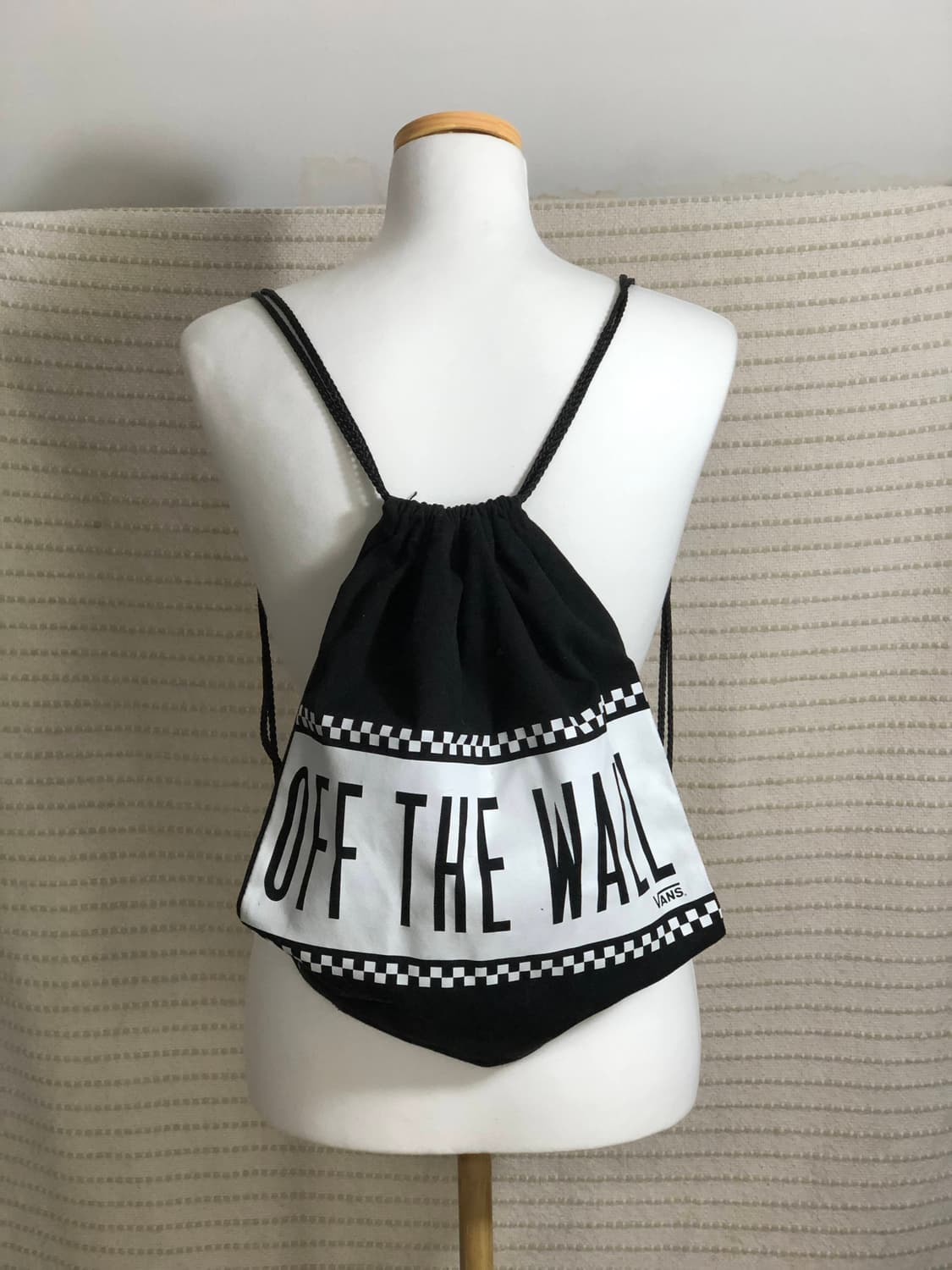 반스 오프더월 블랙 신발주머니 가방 백팩 상품이미지1