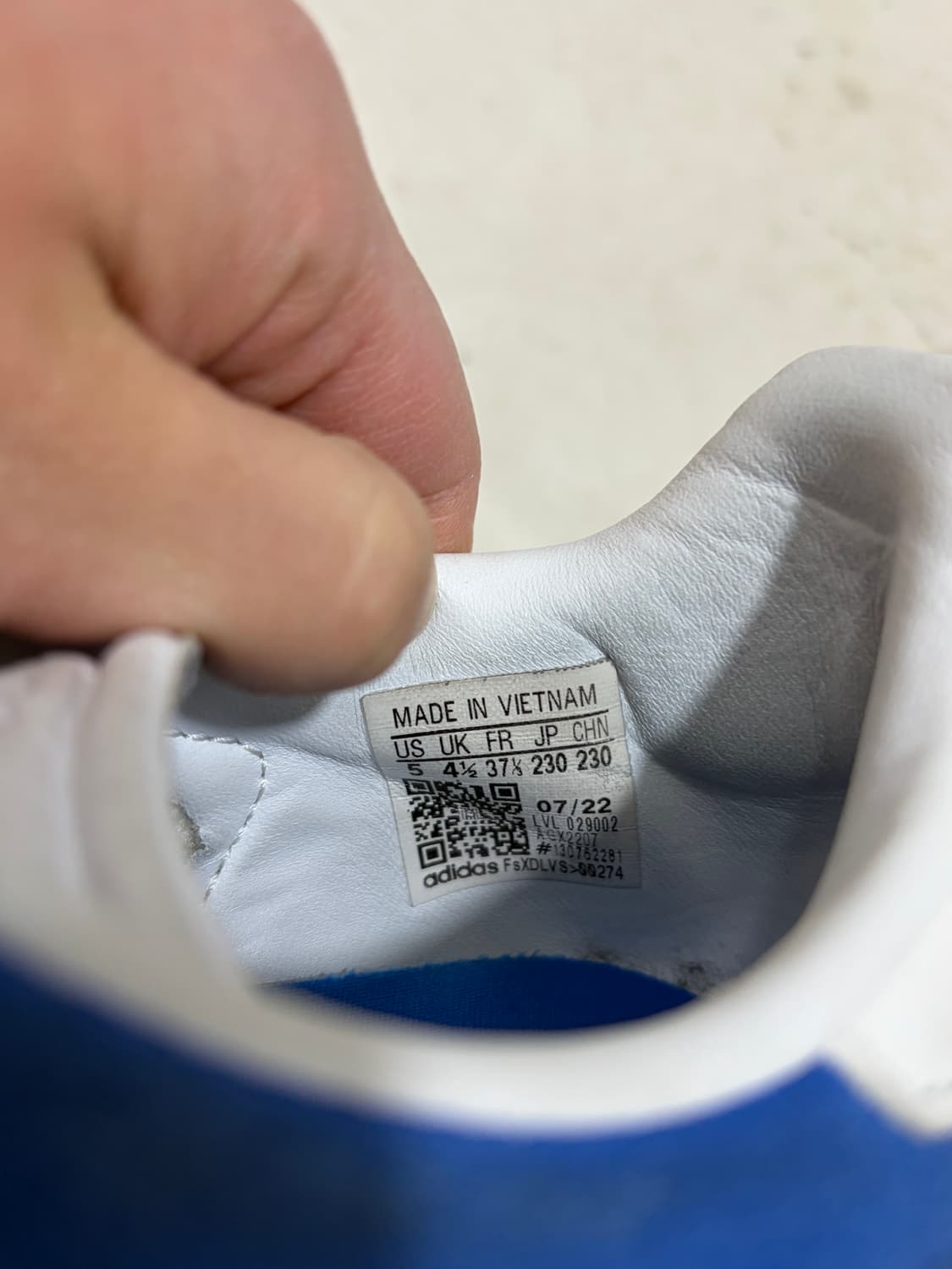 아디다스 가젤 블루 230 상품이미지3