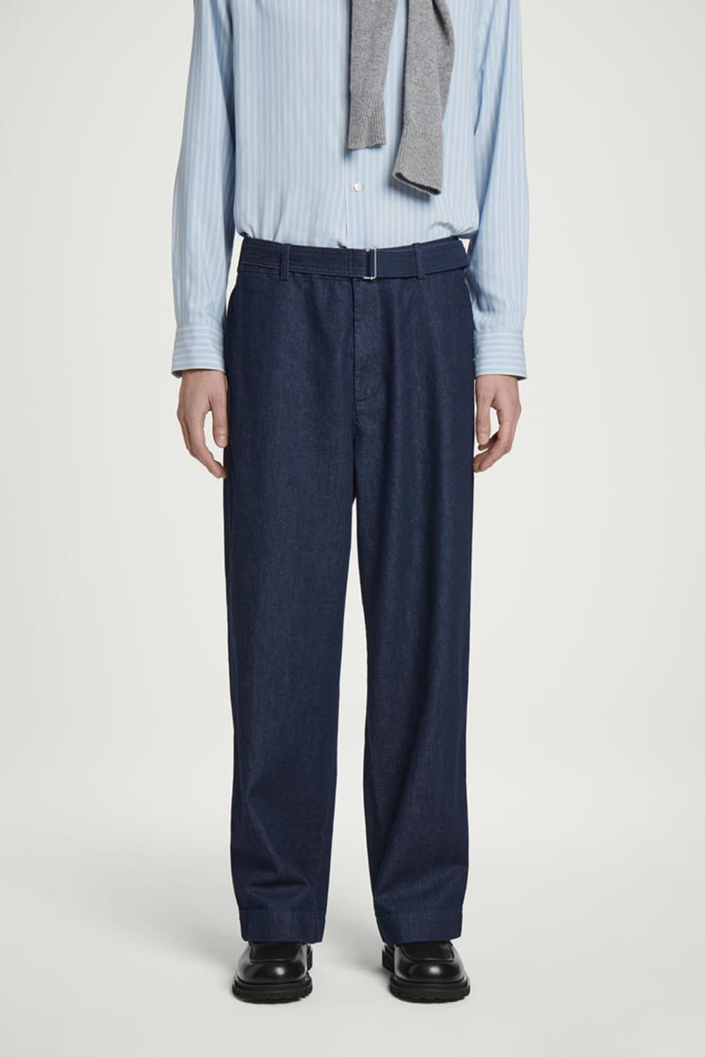 COS 코스 릴랙스드 벨티드 데님 트라우저 46 상품이미지1