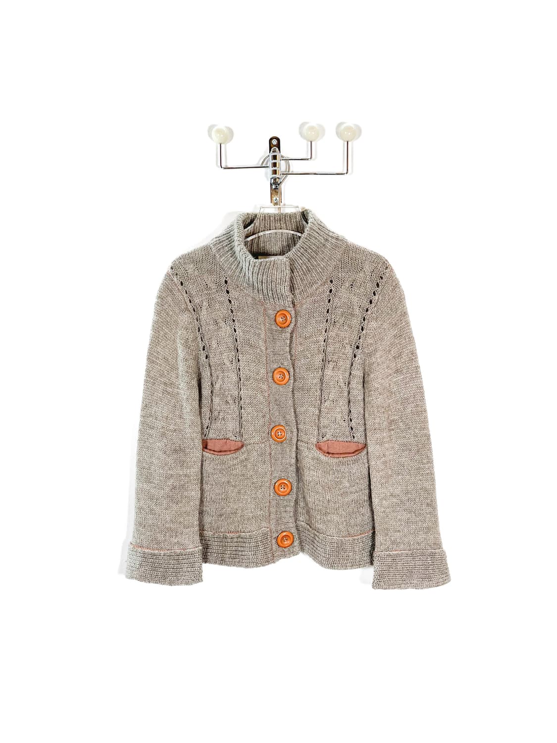 빈티지 울&알파카 버튼 가디건 상품이미지6