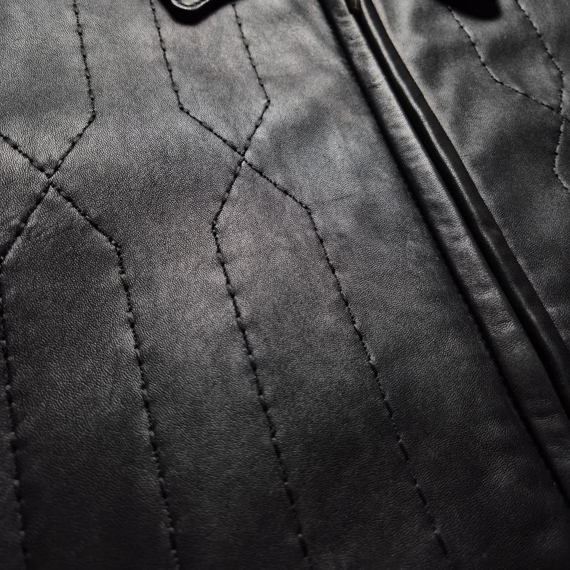 [L] 토라스 리얼레더 니티드 자켓 상품이미지8