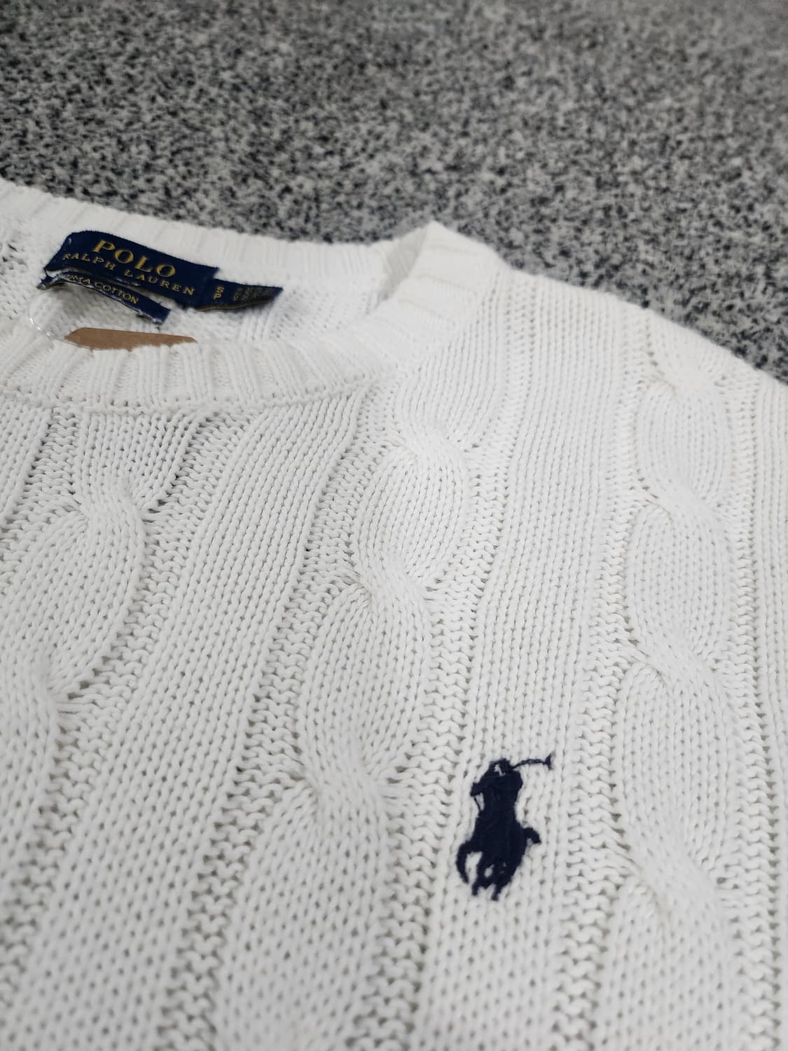 Polo Ralph Lauren 케이블 니트 반팔 S 상품이미지3