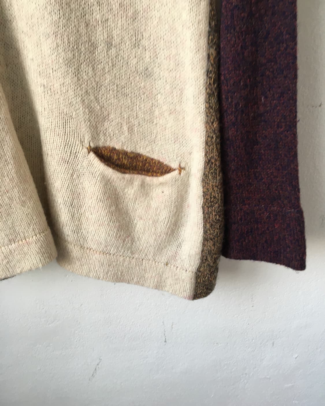 Color mixed hood knit 상품이미지4