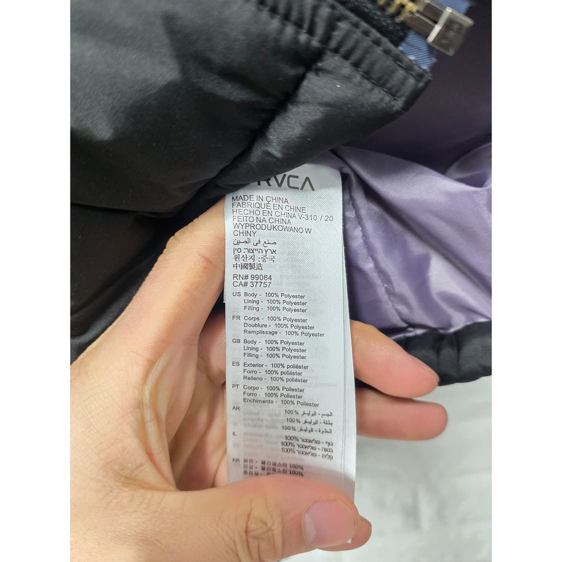 택포) RVCA  숏패딩 L 상품이미지3