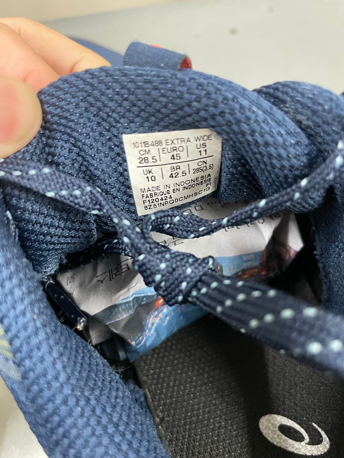 아식스 젤 벤쳐 9 나이트 스카이 페더 그레이 285 상품이미지9