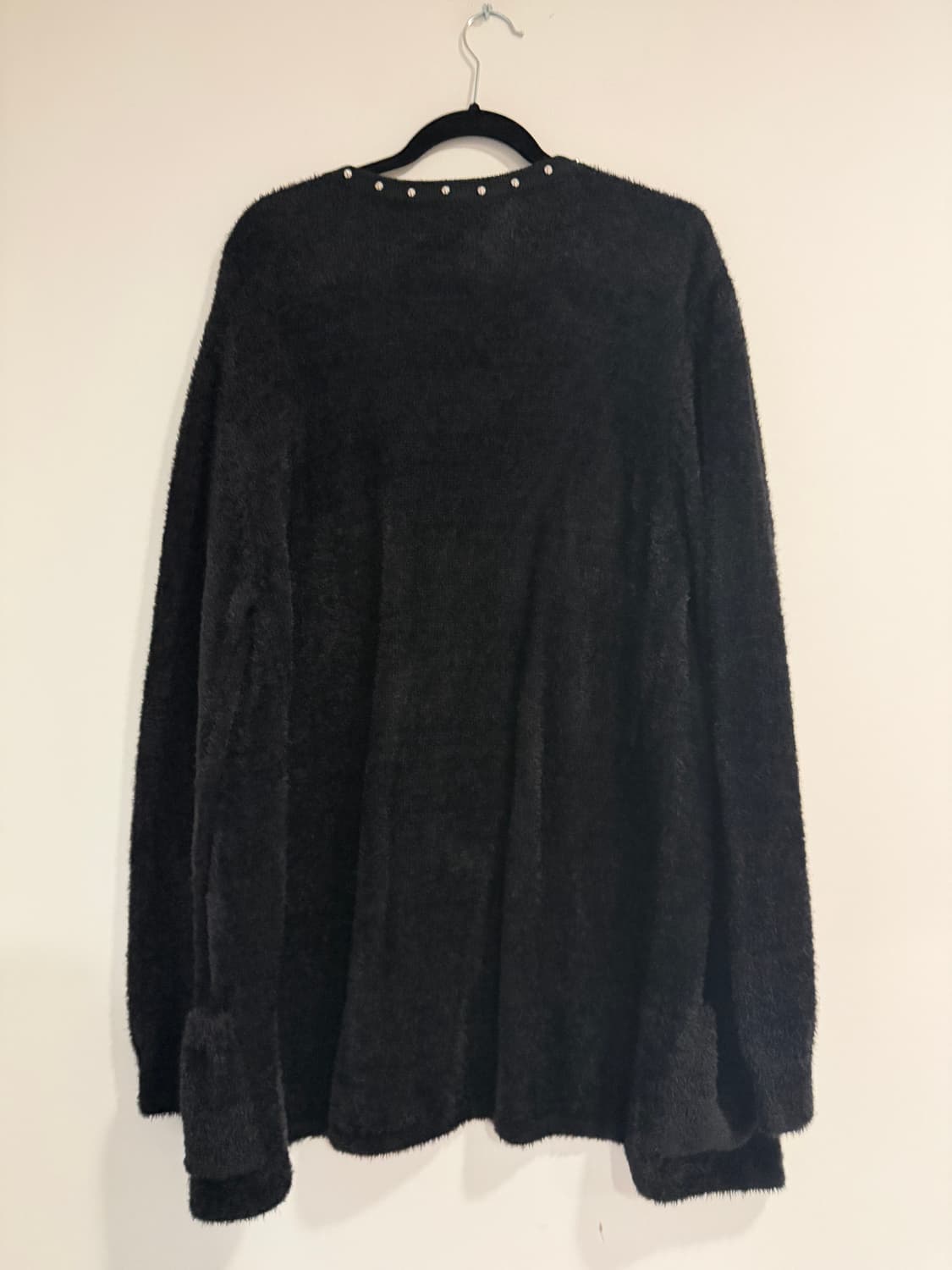 블랙 스터드 모헤어 가디건 / 생로랑 스타일 상품이미지4