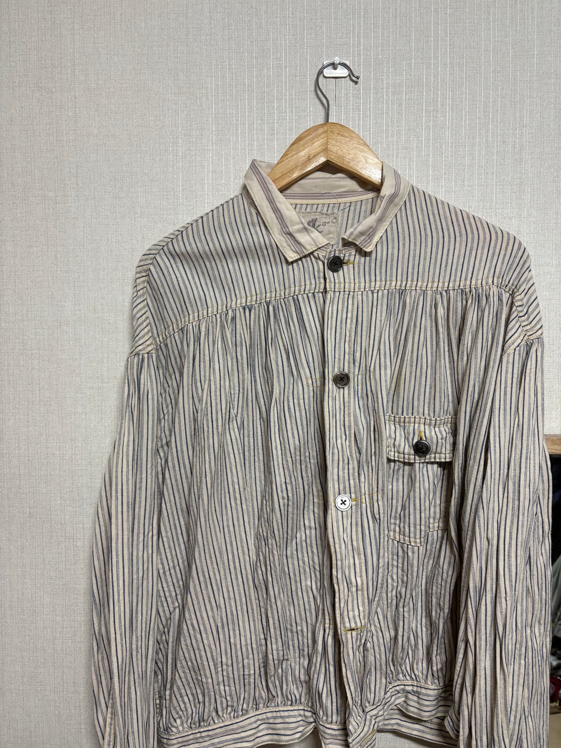 [Kapital] 캐피탈 트윌 스트라이프 집시 블라우스 셔츠 [FREE] 상품이미지2