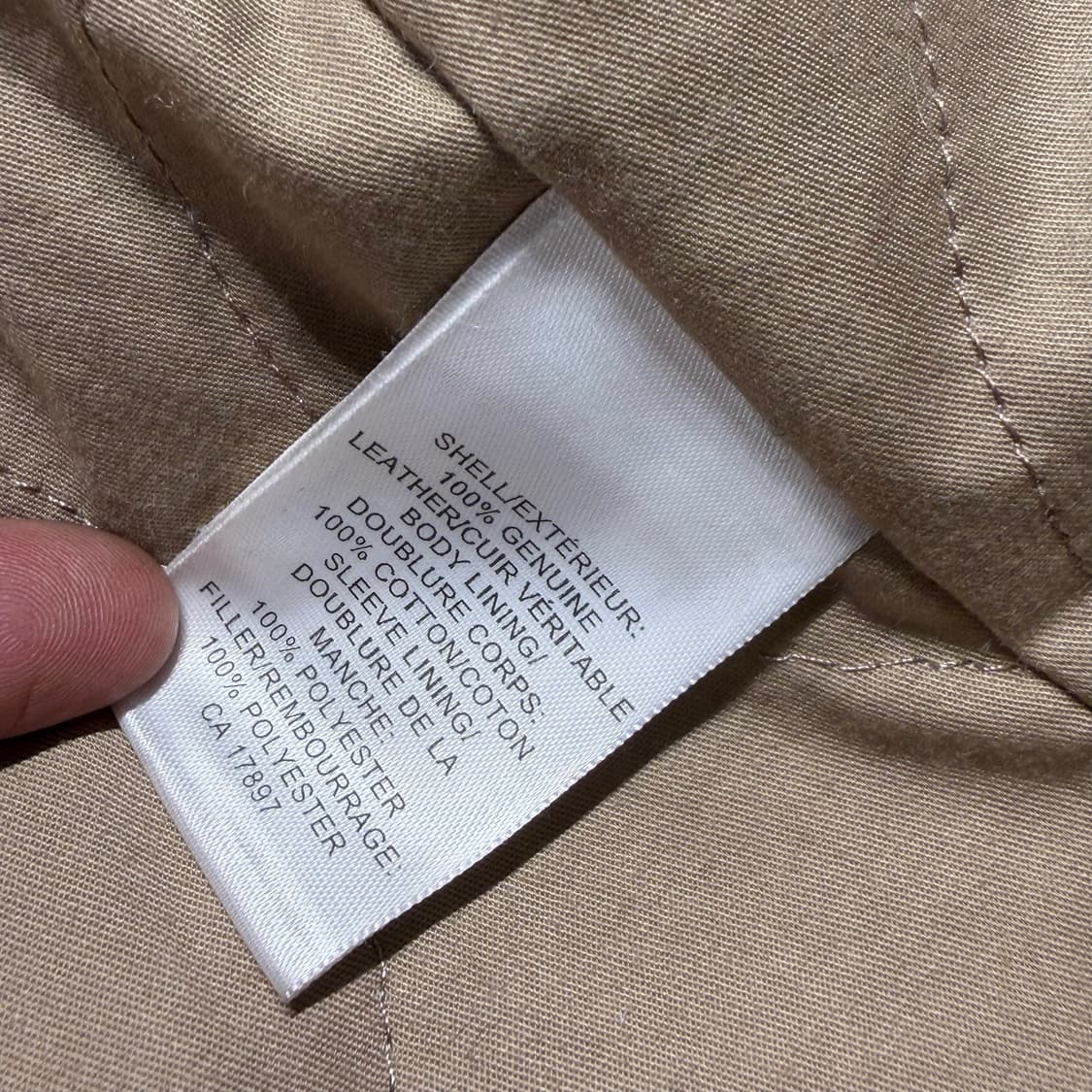 바나나리퍼블릭 헤비 램스킨 필드 자켓 L 105 양가죽 상품이미지5