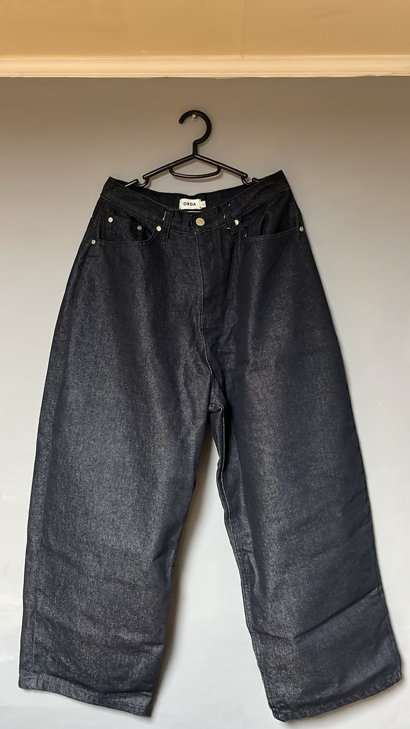 [HundoP] 와이드 데님 팬츠 상품이미지1