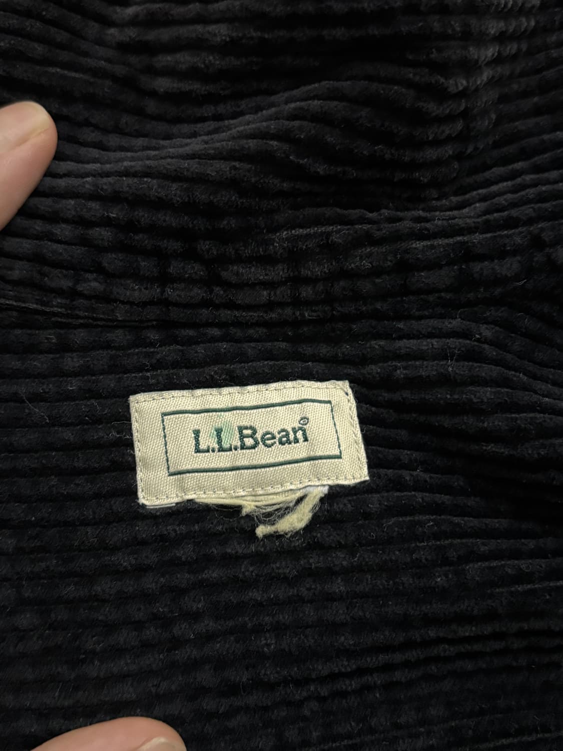 Vintage L.L.Bean 블랙 코듀로이 셔츠자켓 상품이미지6
