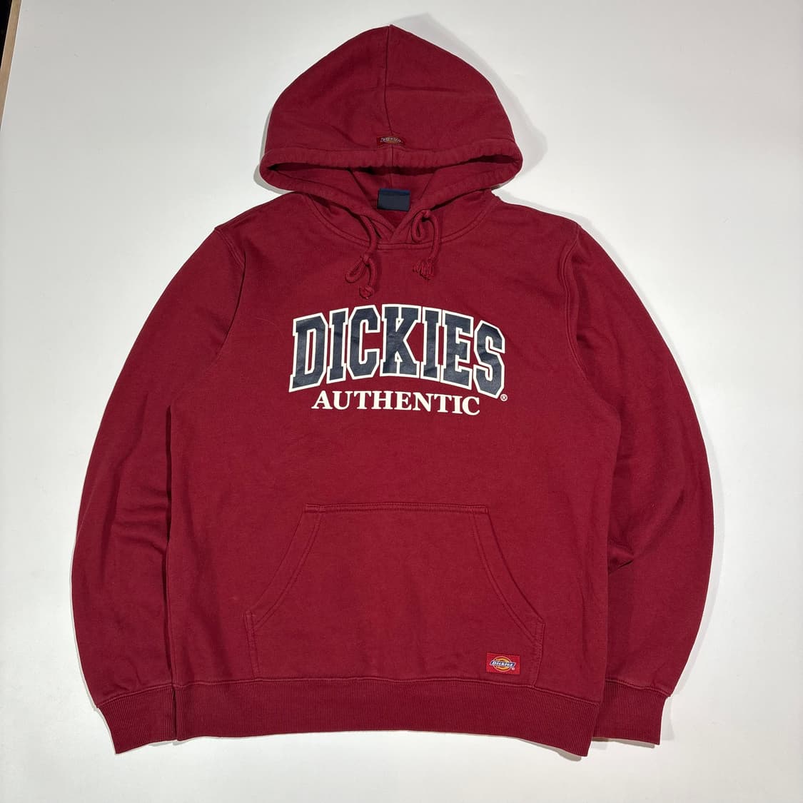 디키즈 버건디 로고 후드티 상품이미지1