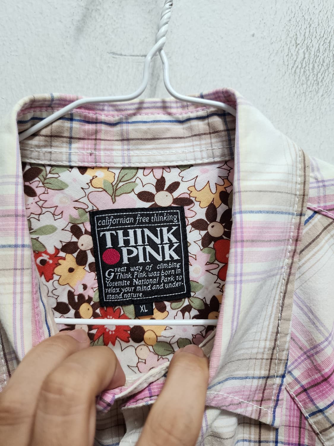 think pink 웨스턴 핑크셔츠 상품이미지4