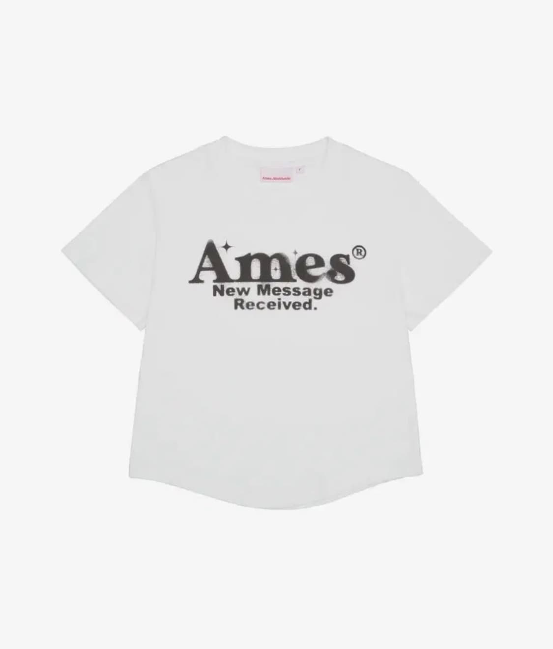 라운드 크롭티 ROUND HEM CROP TEE WHITE  상품이미지2