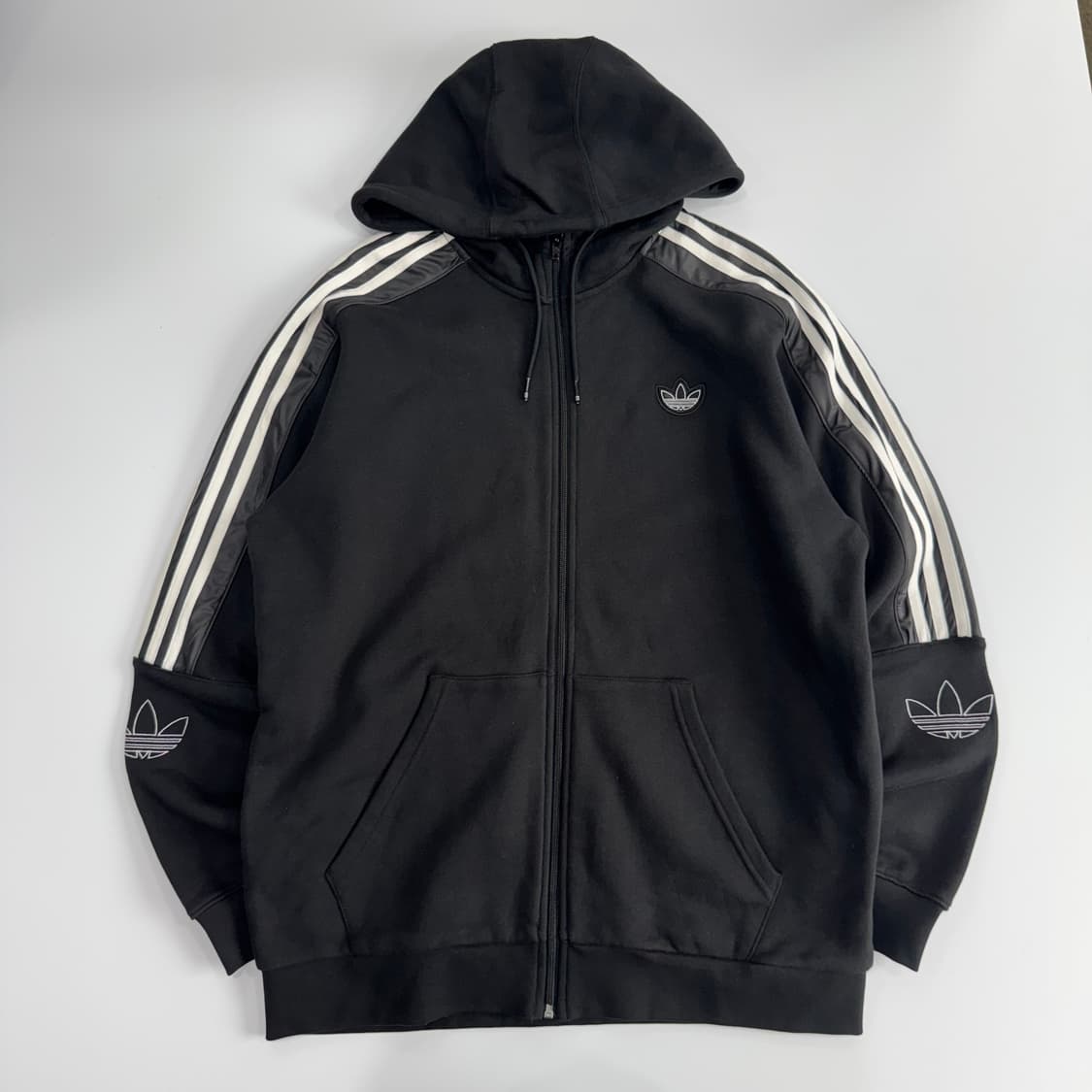 Adidas 아디다스 파이어로고 블랙 후드집업 상품이미지3
