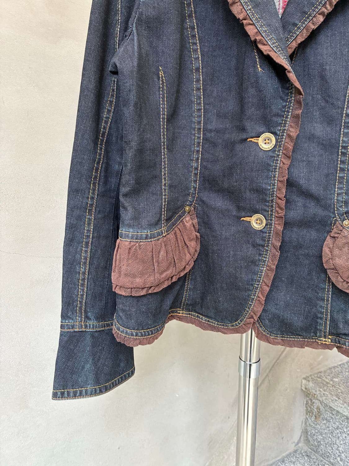 히로코 코시노 프릴 데님 자켓 상품이미지2