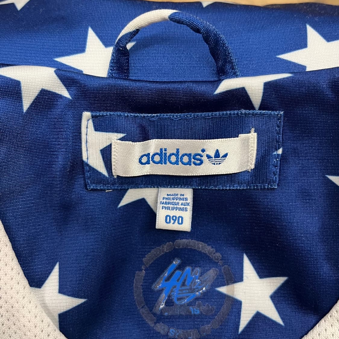 아디다스 블루 스타 별 도트 져지 트랙탑 90 상품이미지5