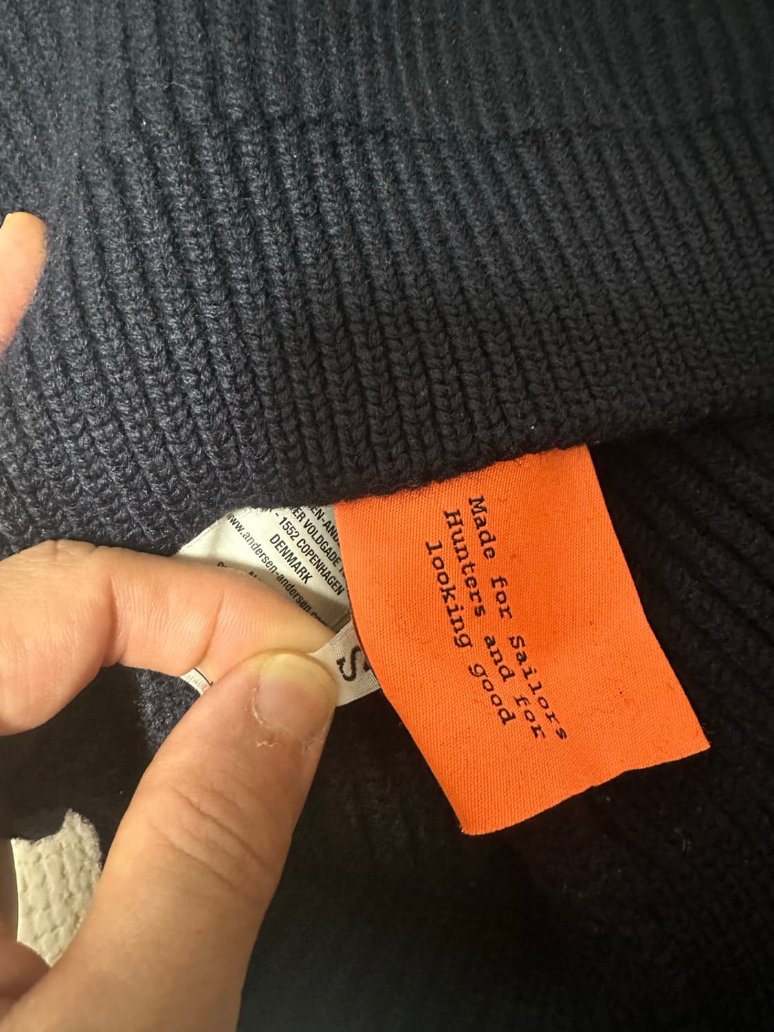 안데르센안데르센 터틀넥 네이비 S 상품이미지2