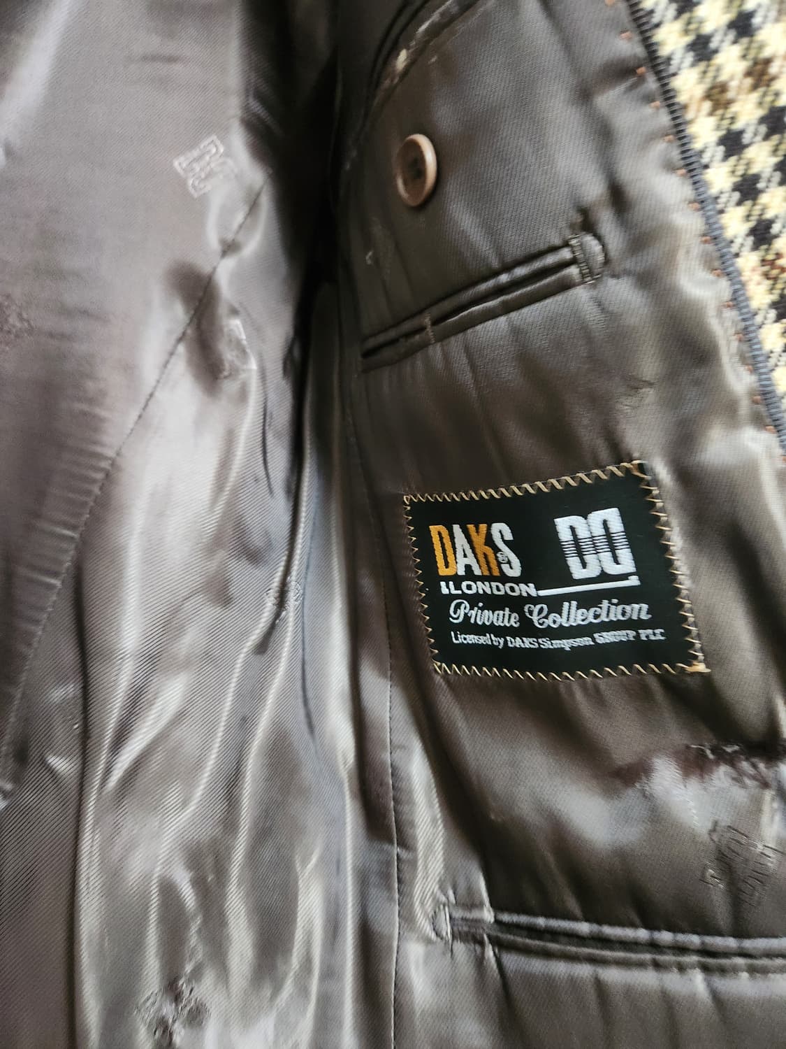 닥스 빈티지 체크자켓 95~100 상품이미지6