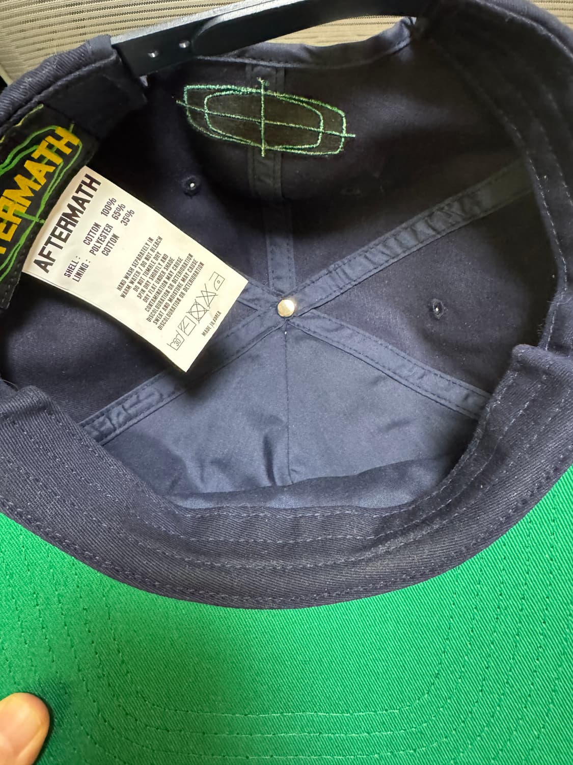 Aftermath 애프터매스 atm 로고 볼캡 네이비 상품이미지4