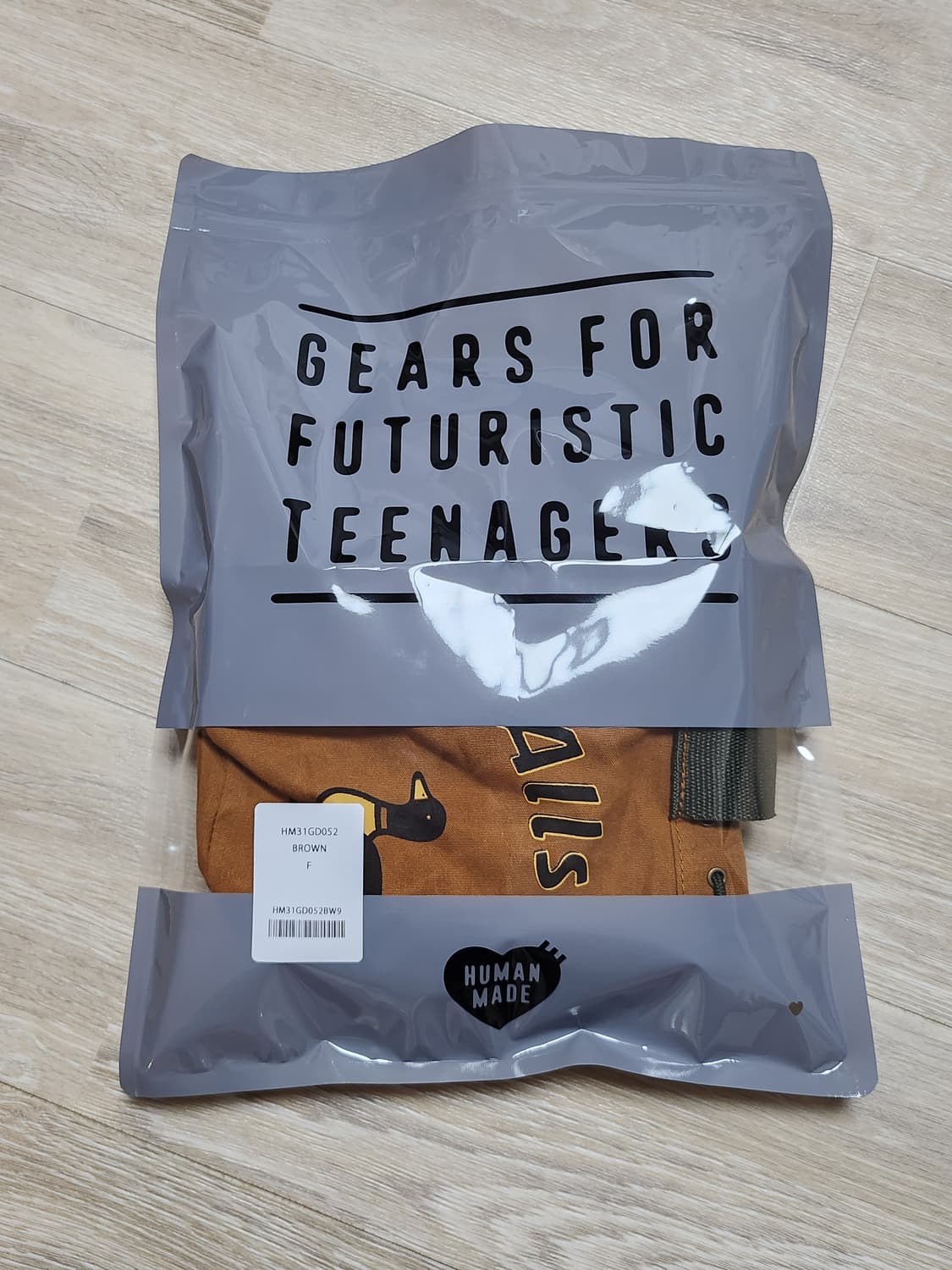 휴먼메이드 드로우스트링 백 브라운 상품이미지6