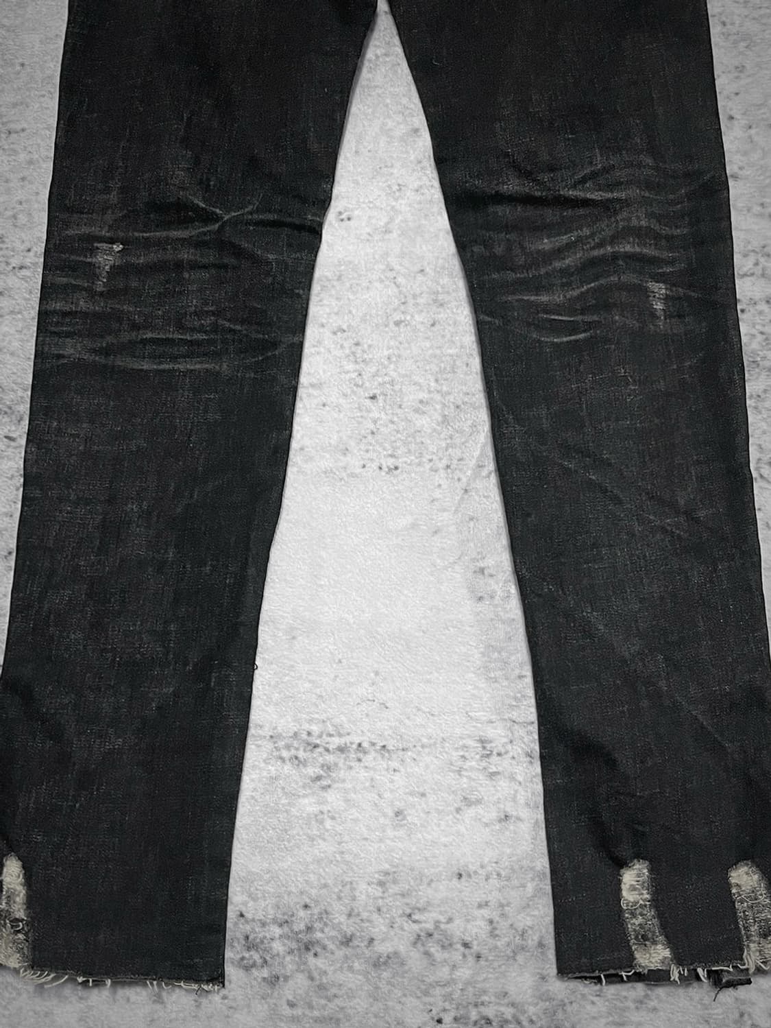 hem leather stud punk skinny  상품이미지7