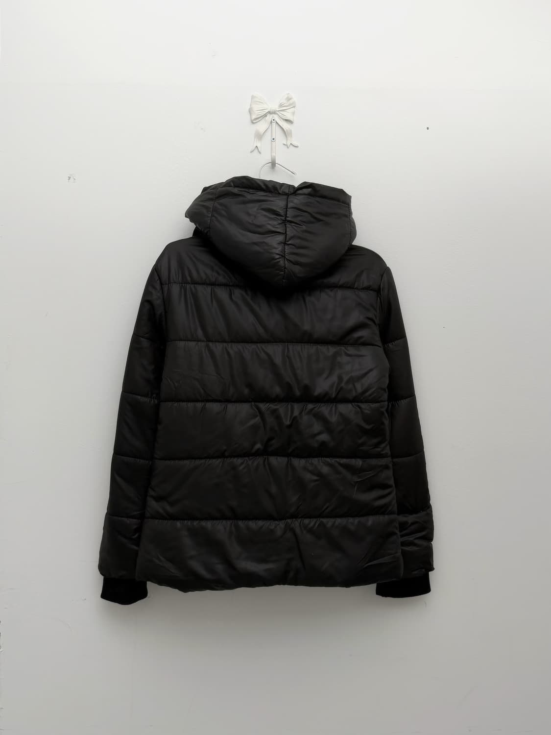 Heaven and Earth 블랙 하이넥 푸퍼 자켓 상품이미지5