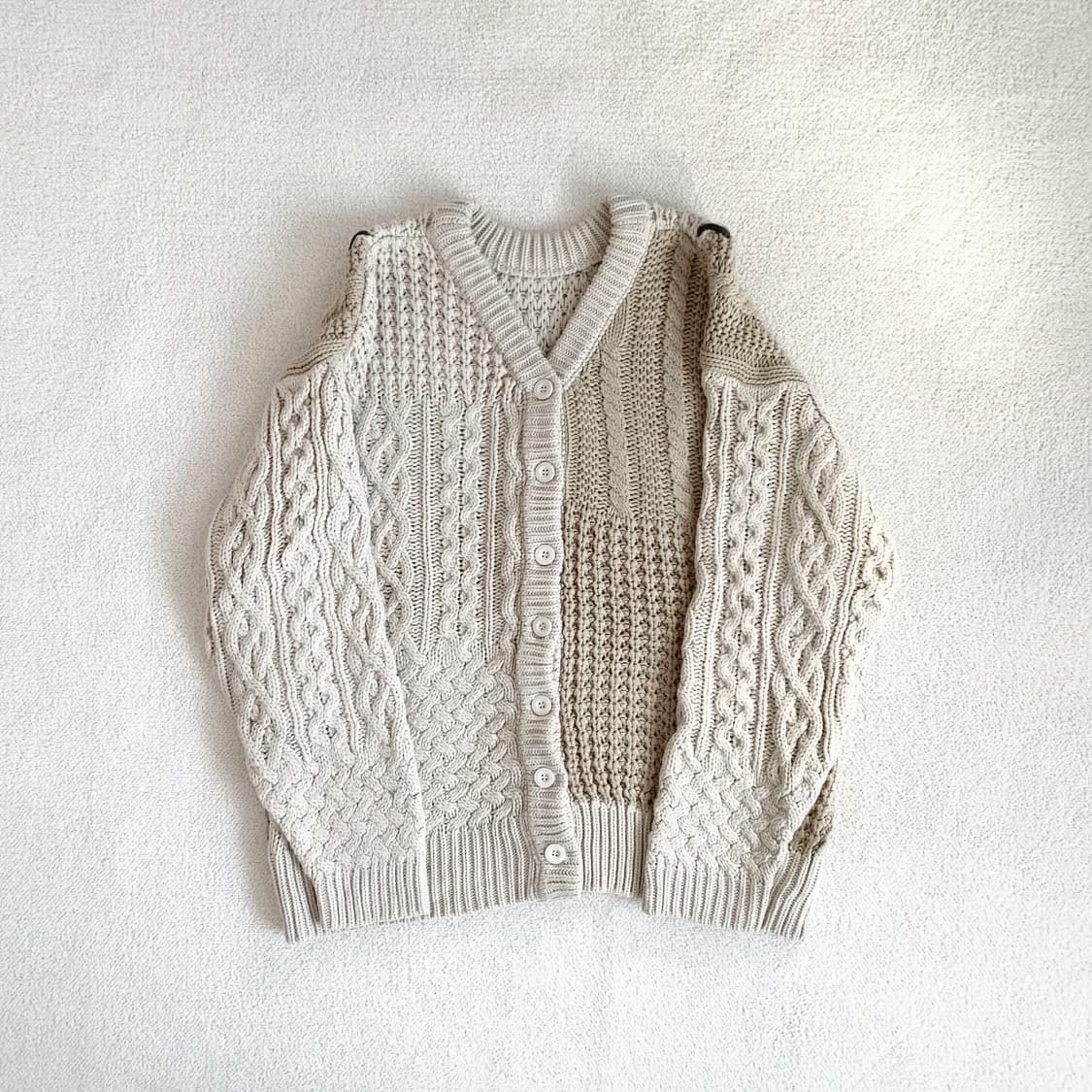 니코앤드 밀크티브라운 패치 가디건 상품이미지1