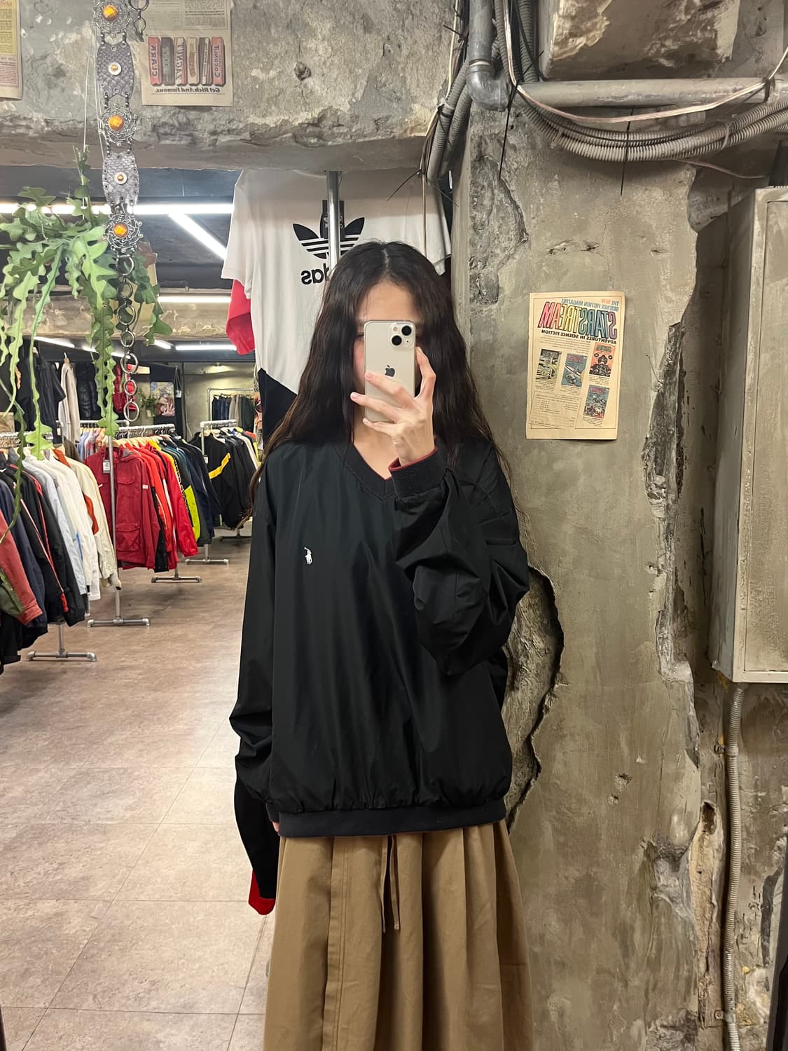 폴로 랄프로렌 USA 브이넥 리버시블 웜업 레드블랙 L  #csz1756 상품이미지2