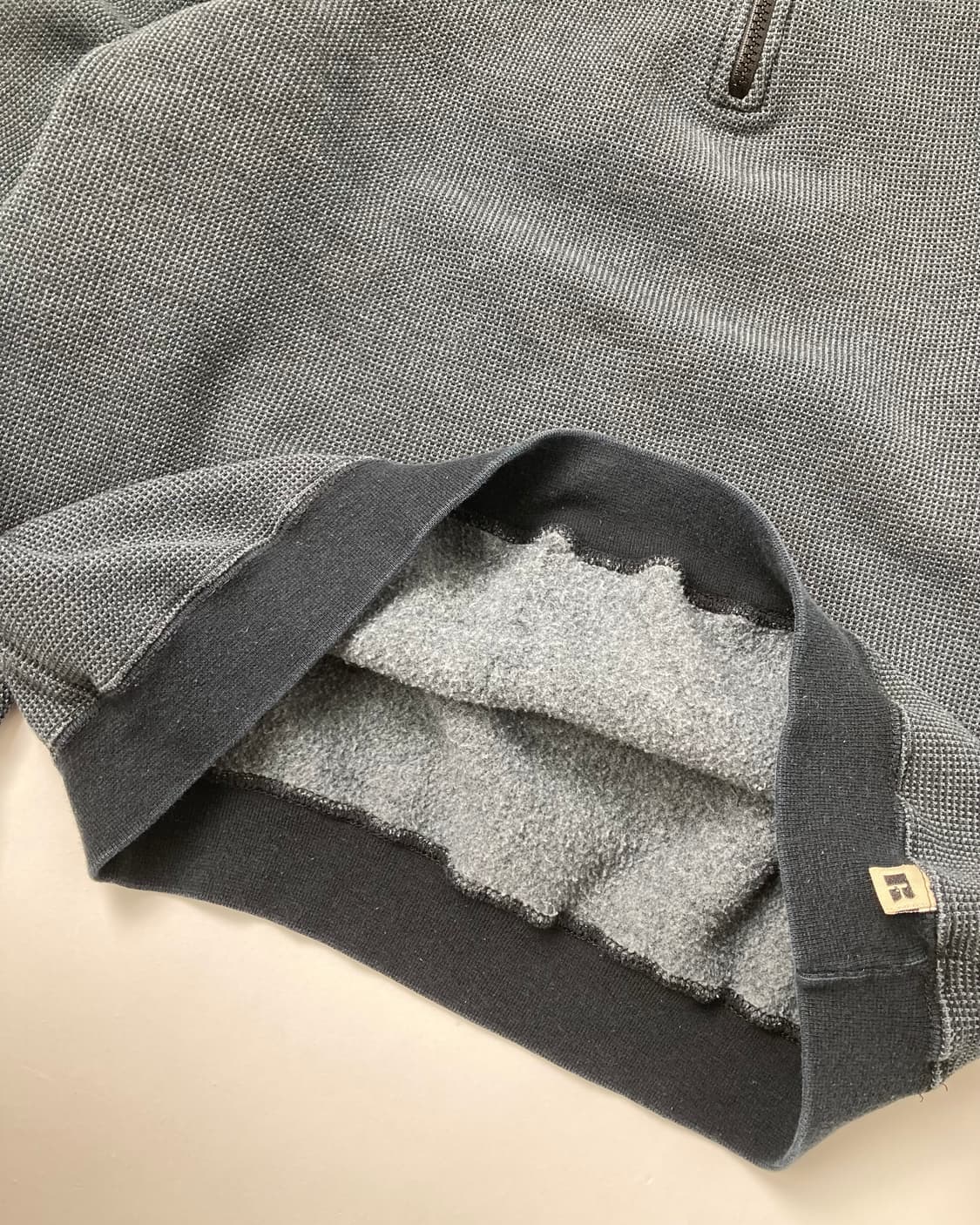 90s Russell Thermal Quarter Sweatshirt 상품이미지7