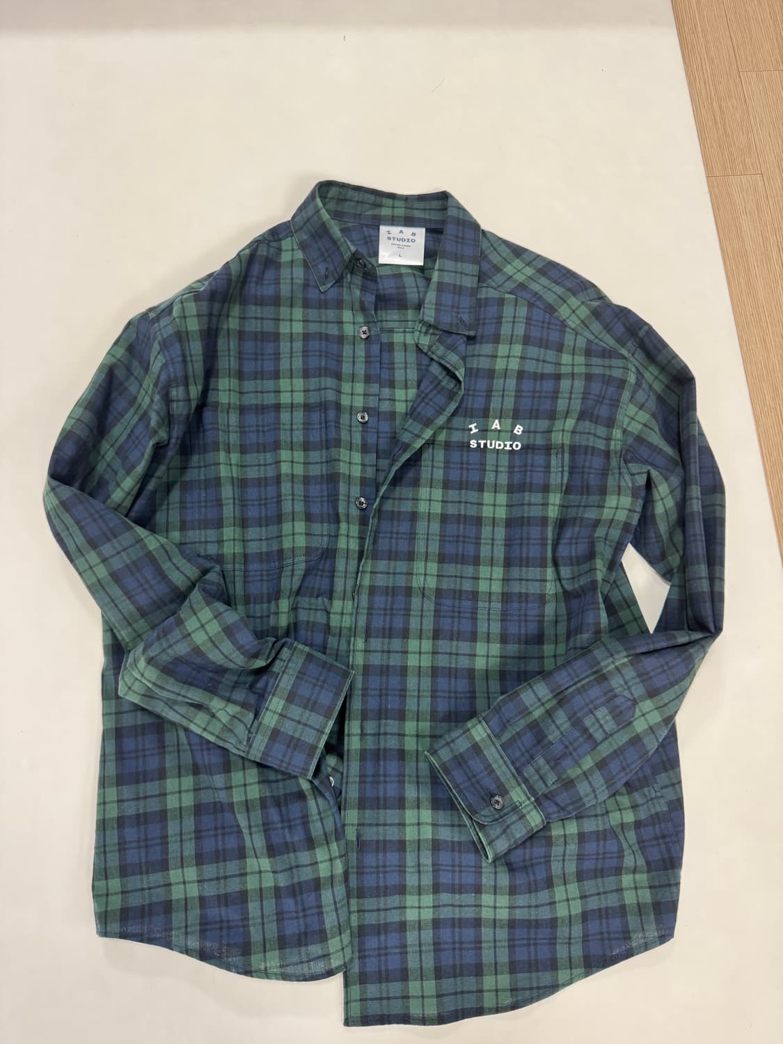 아이앱 타탄체크 셔츠 L사이즈 상품이미지3