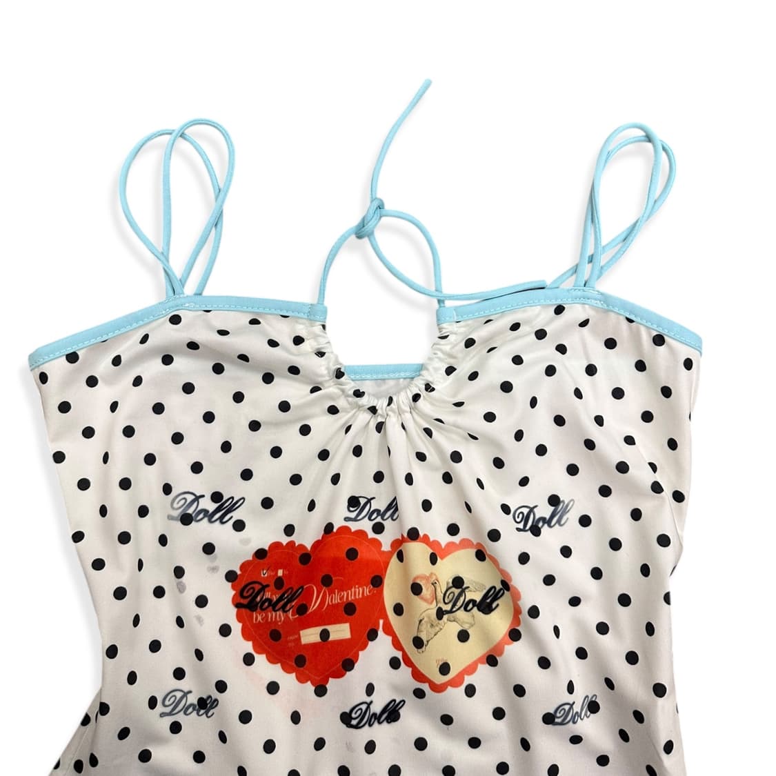 Polka Dot Doll Sleeveless Top 상품이미지3