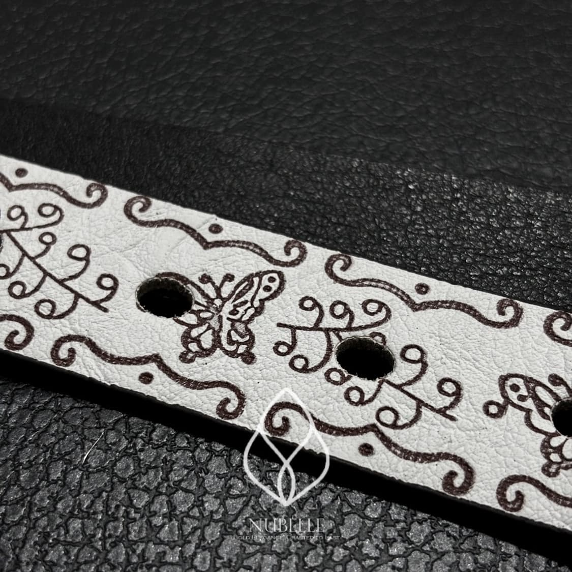 🌗 Ethnic embossed belt / 에스닉 음각 가죽 벨트 상품이미지6