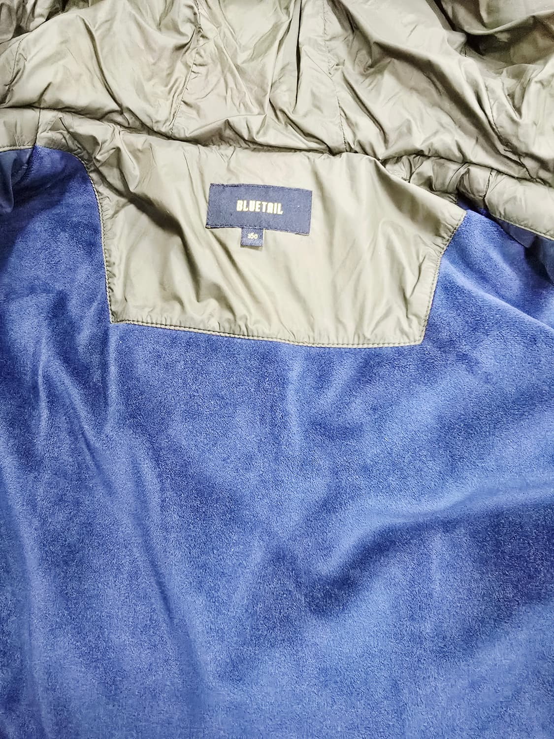 블루테일 카키색 롱 다운패딩 점퍼160 상품이미지9