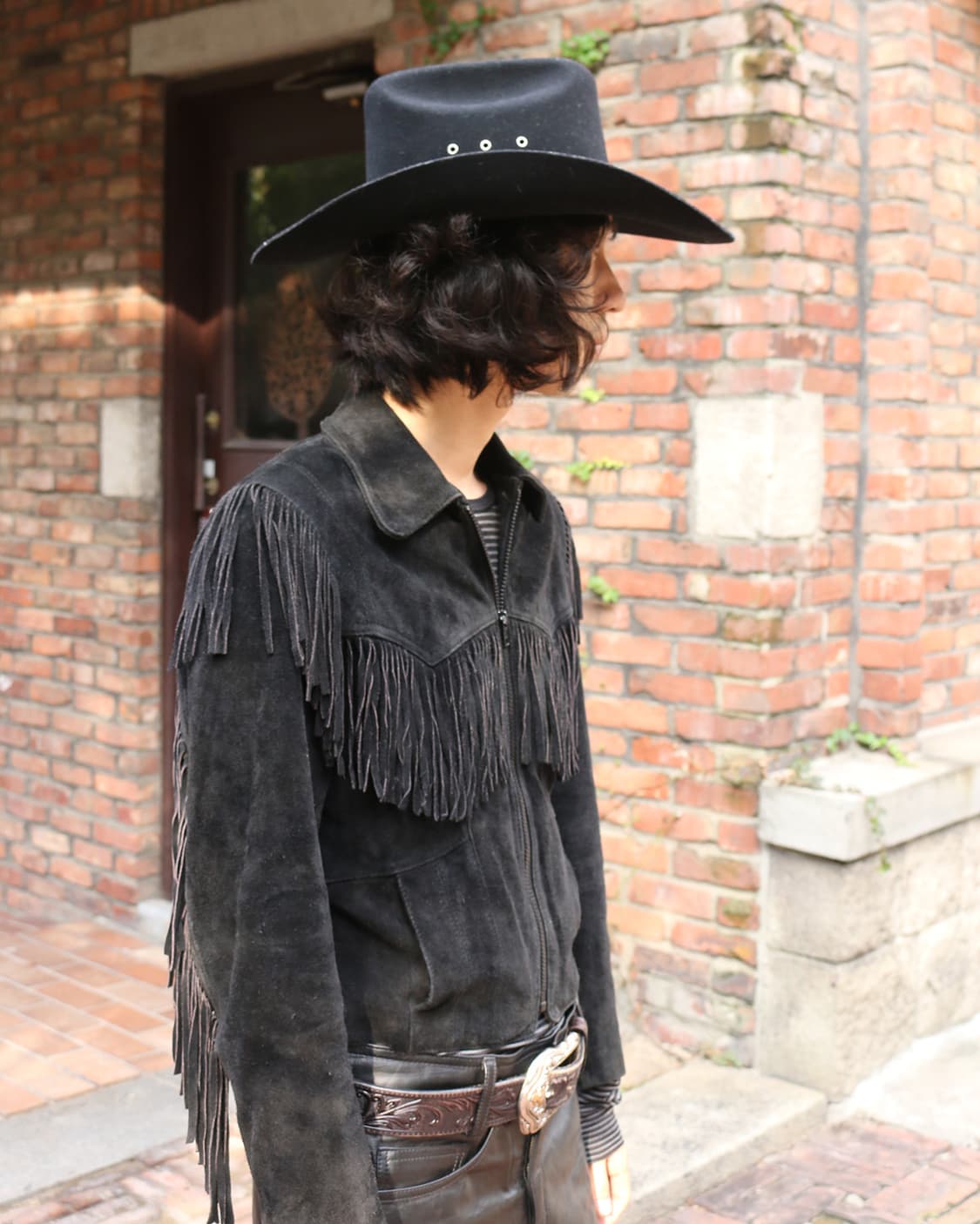 블랙 울 웨스턴 햇 상품이미지3