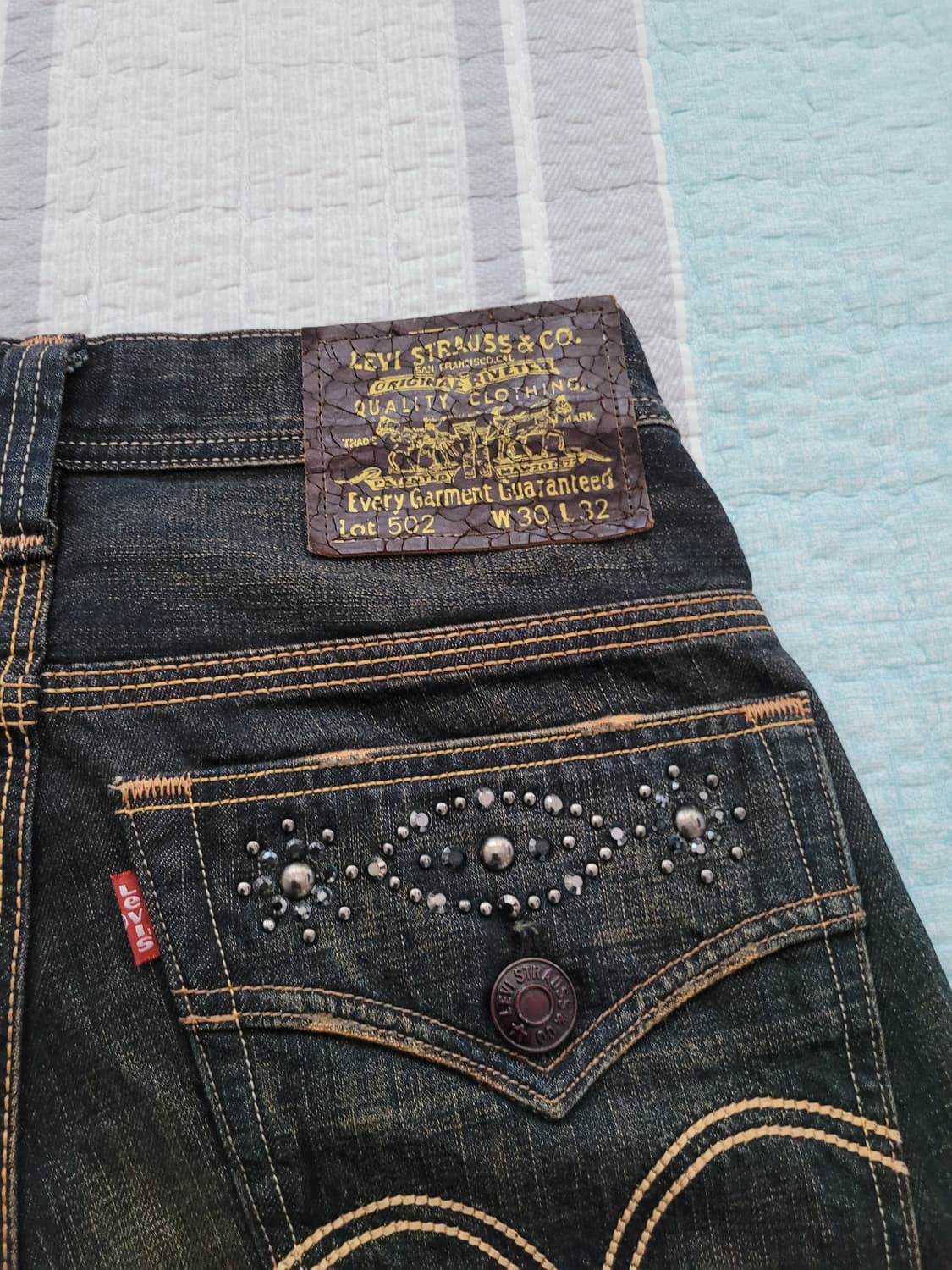 리바이스 재팬 LX 502 럭셔리클래식 빈티지녹워싱진 30사이즈 상품이미지9