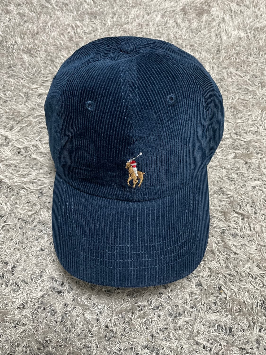 폴로Polo 컬러포니 네이비 코듀로이 캡 Free 상품이미지2